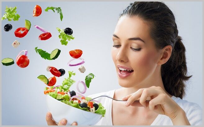 eat vegetable salad during varicose veins treatment